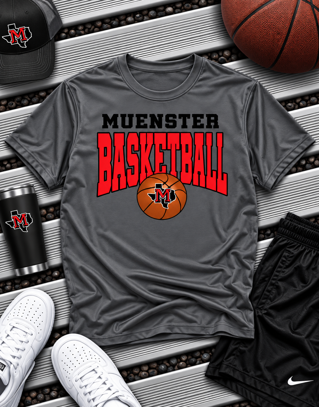 PREORDER | Muenster Hornets Basketball DriFit Tee