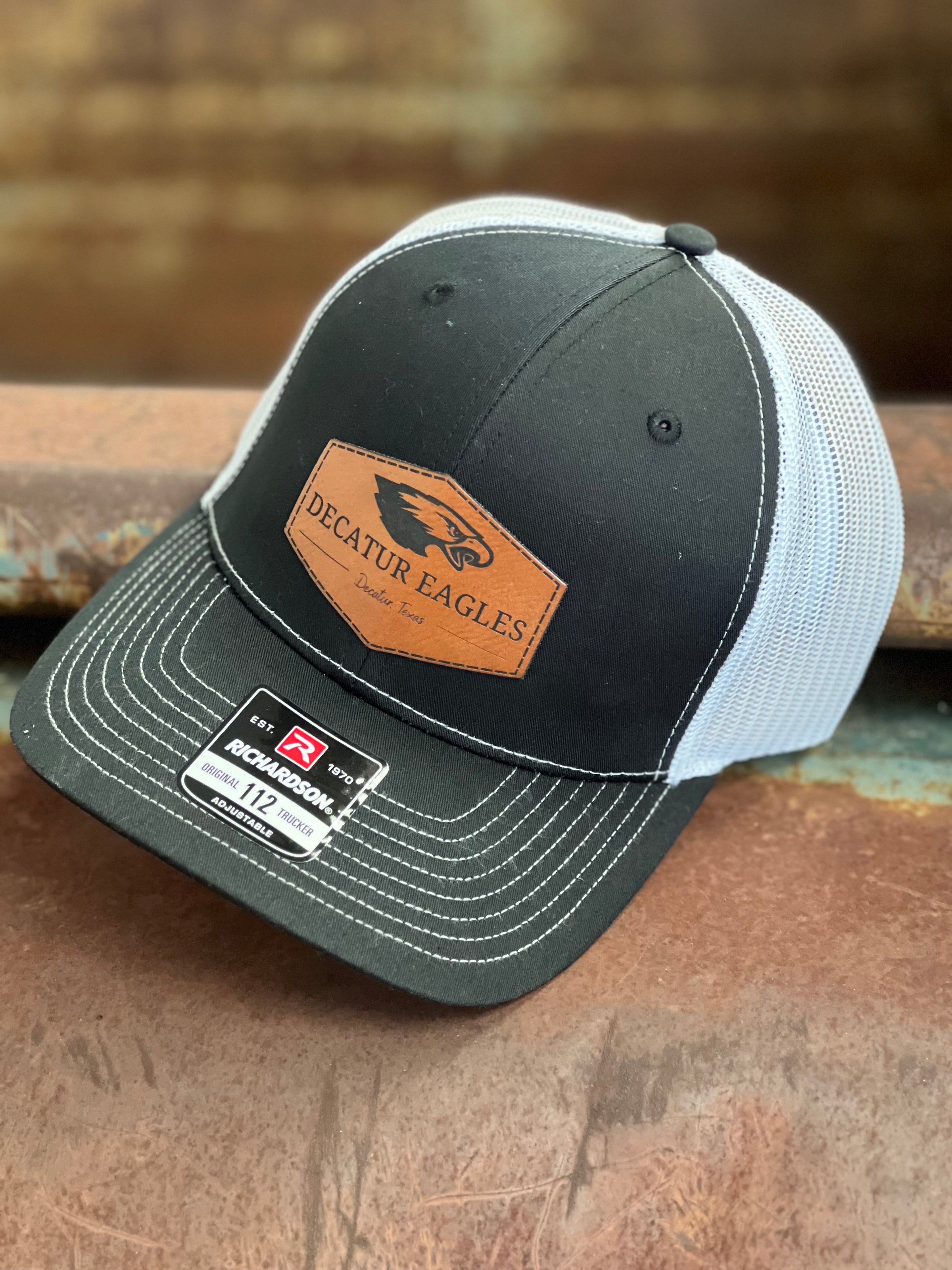 Decatur Eagles Leather Patch Hat