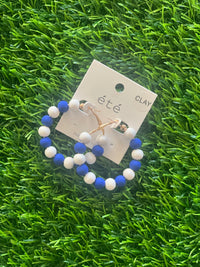 Royal & White 2.5” Matte Clay Ball Hoops