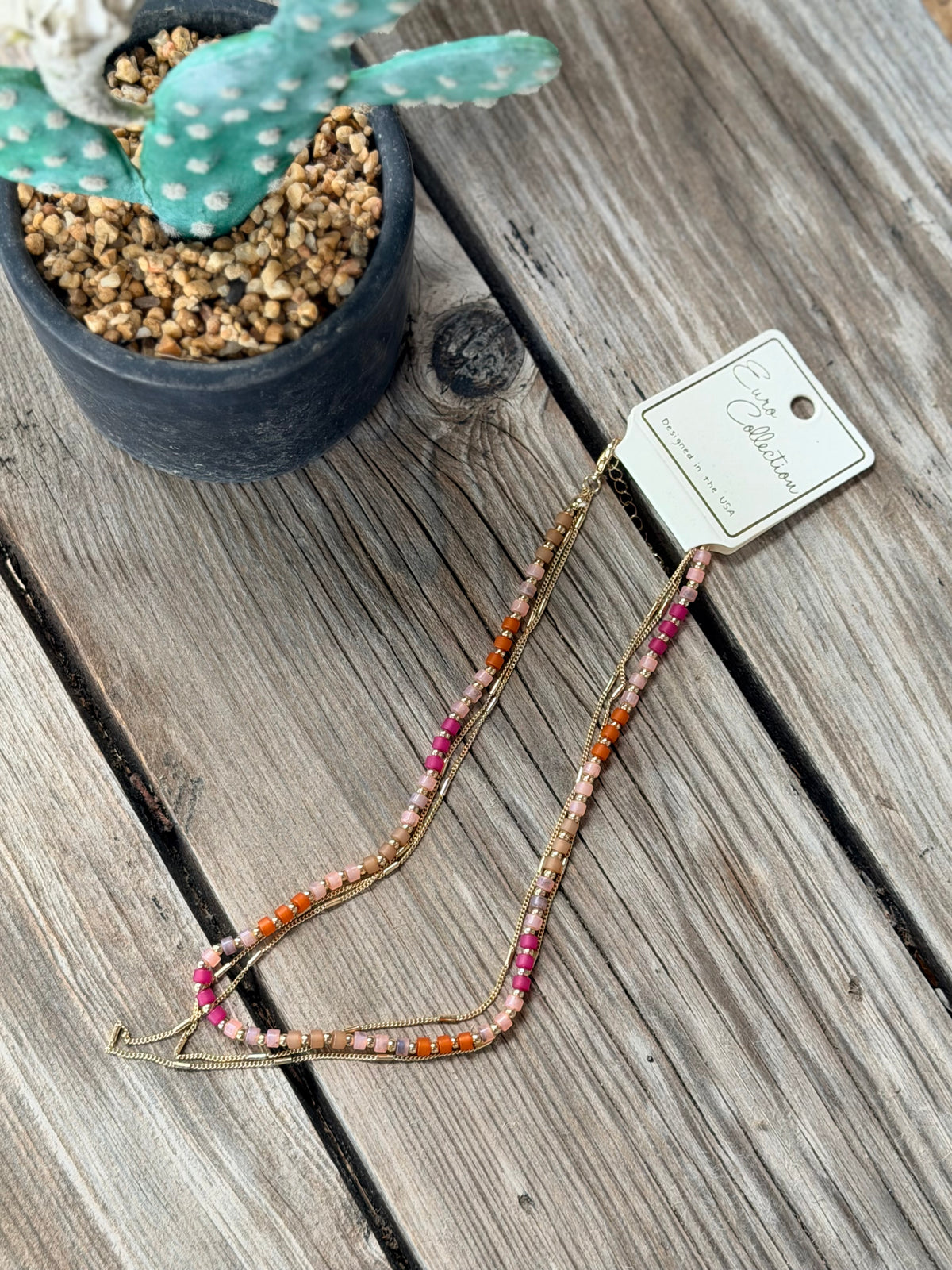 Autumn Mix Layered Necklace