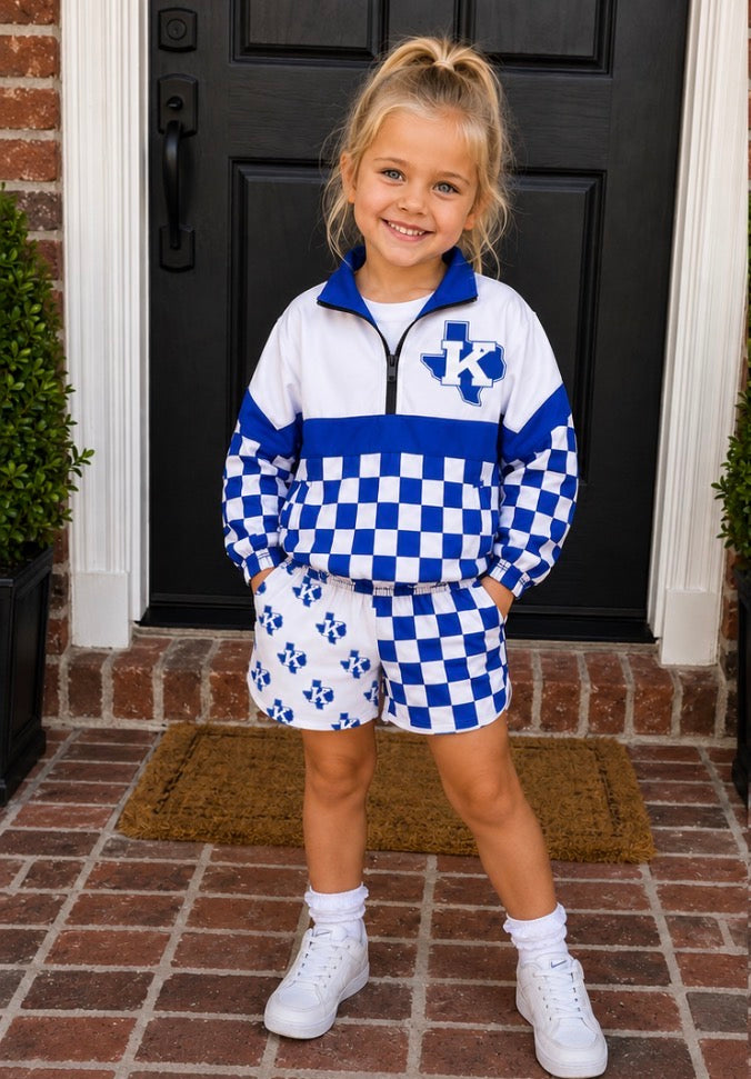 PREORDER | Krum Checkered Split Shorts **ETA 4-6weeks
