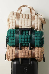Quilted Puffer Weekender/Duffel Bag