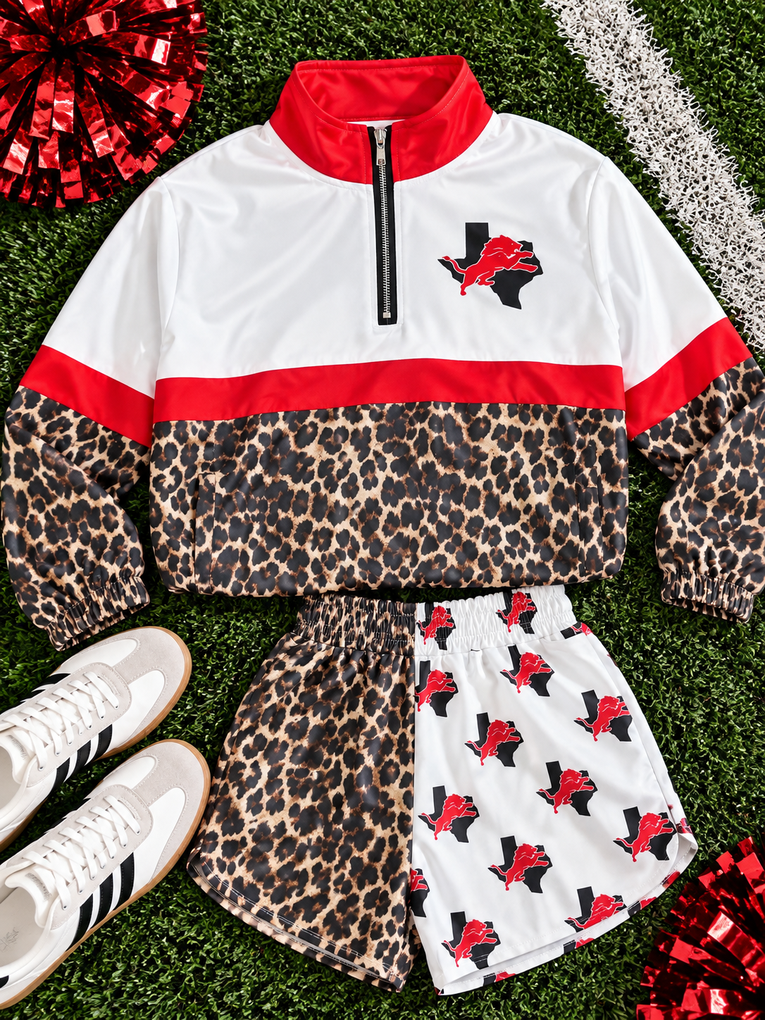 REORDER | Lions Leopard Scuba Pullover **ETA 4-6weeks