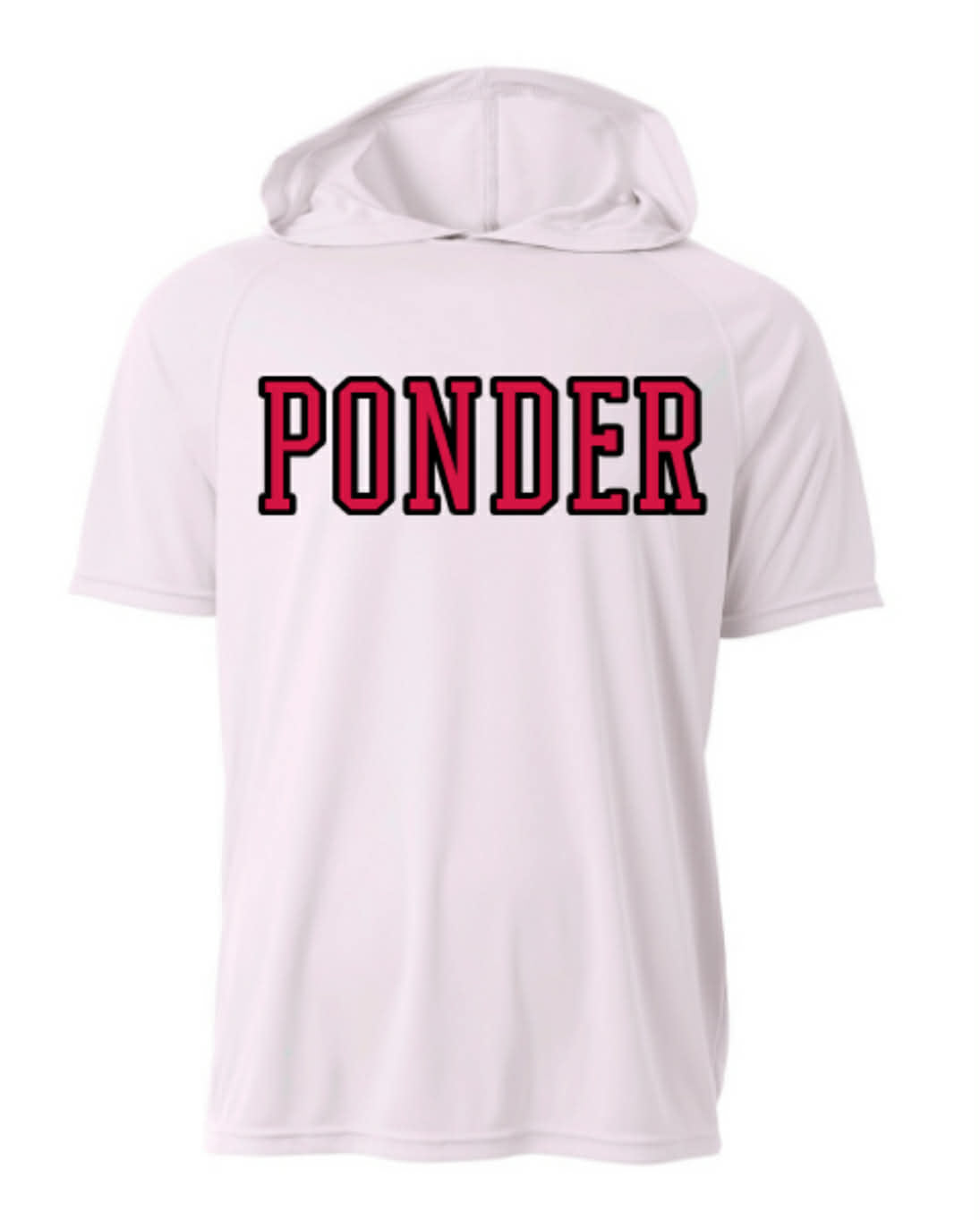 Ponder White Hooded DriFit