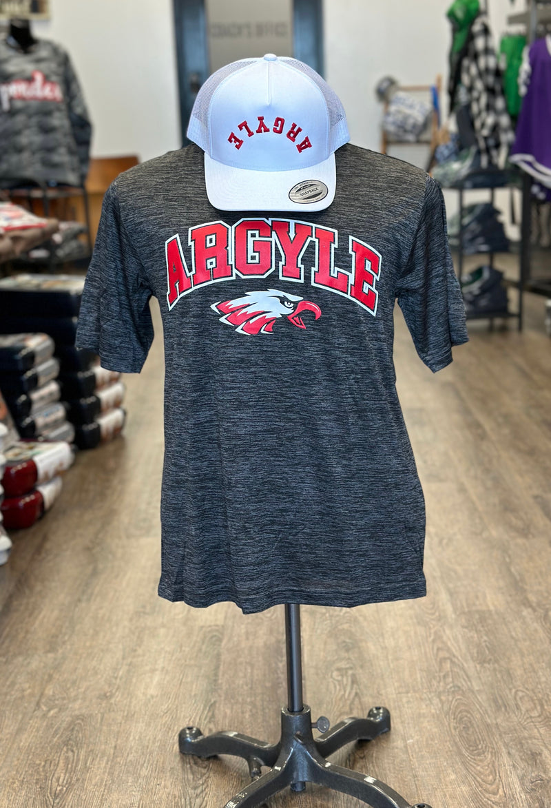 Argyle Electric Grey Drifit Short Sleeve Tee