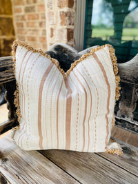 Striped Rust Pillow