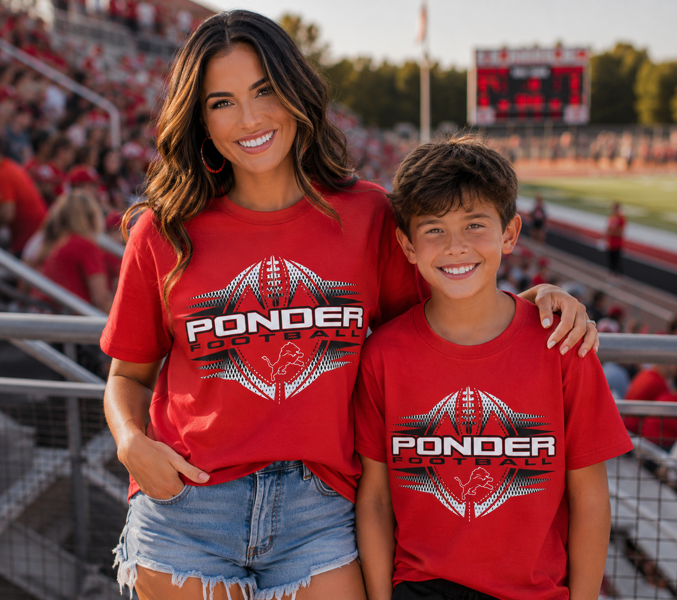 Ponder Stretch Football Tee