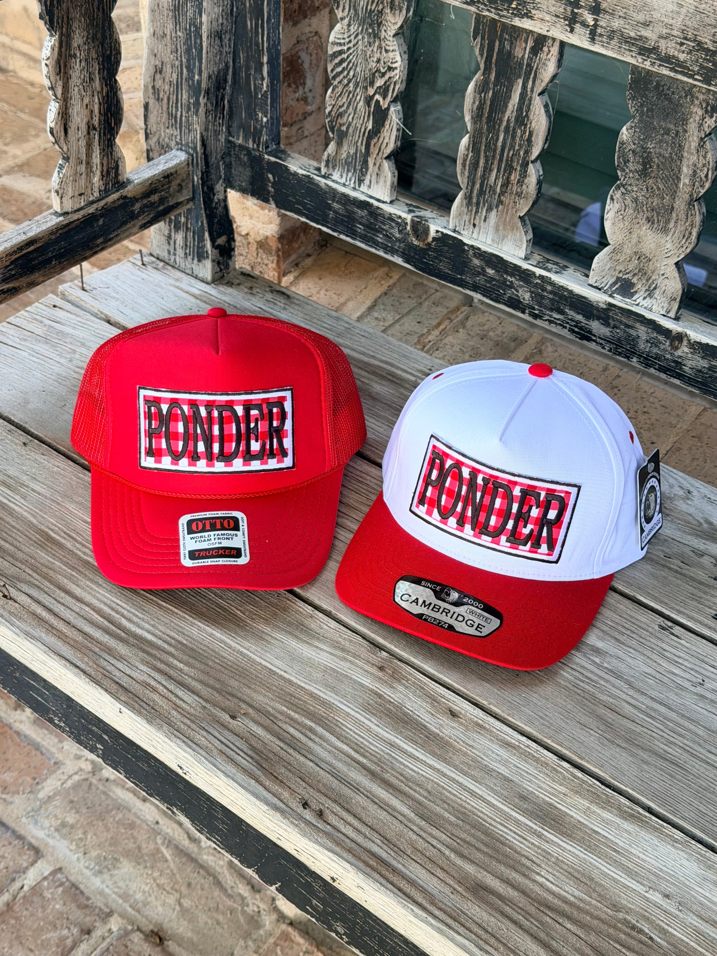 Ponder Gingham Patch Hat