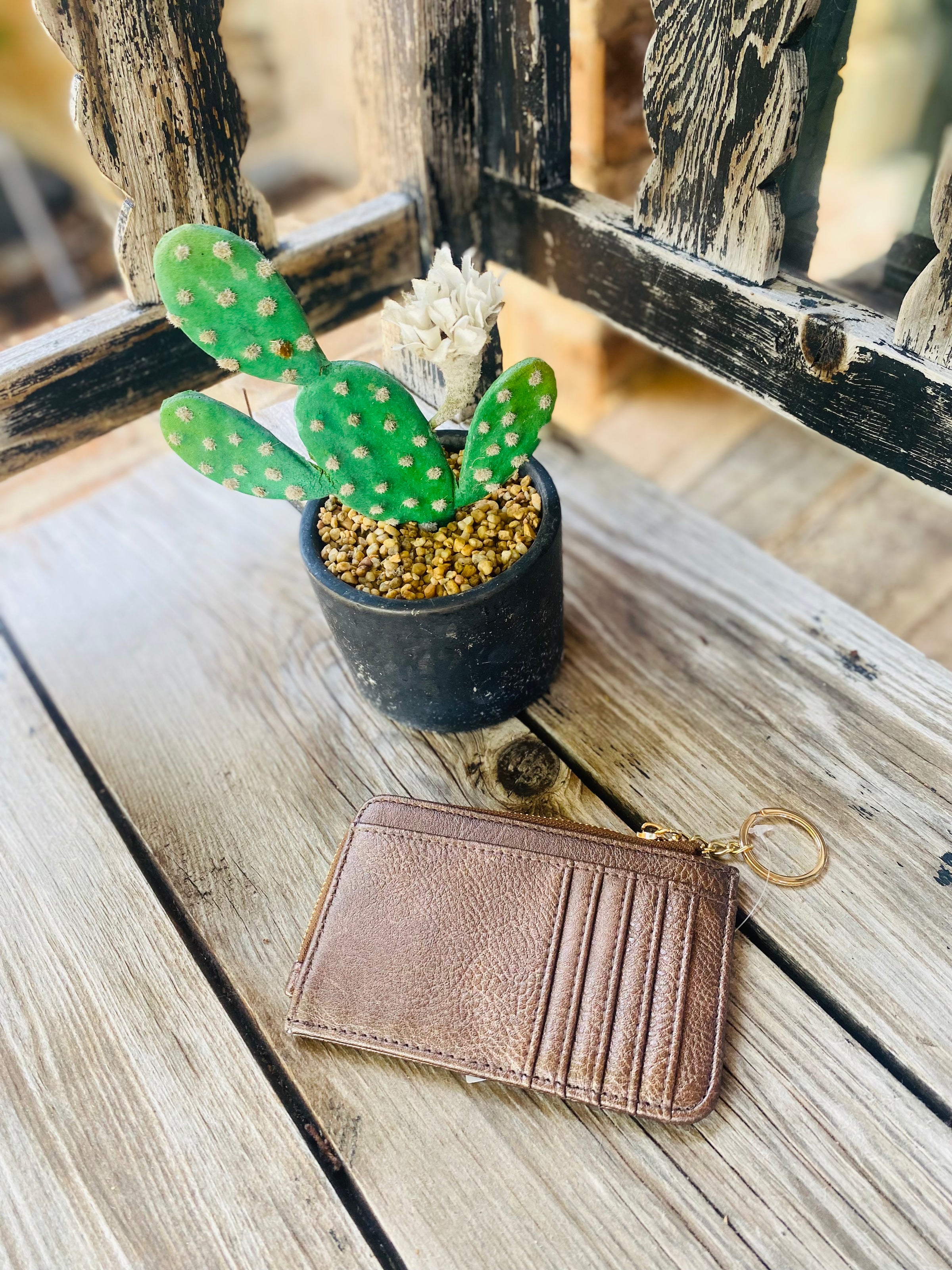 Small But Big Faux Leather Card Holder Wallet