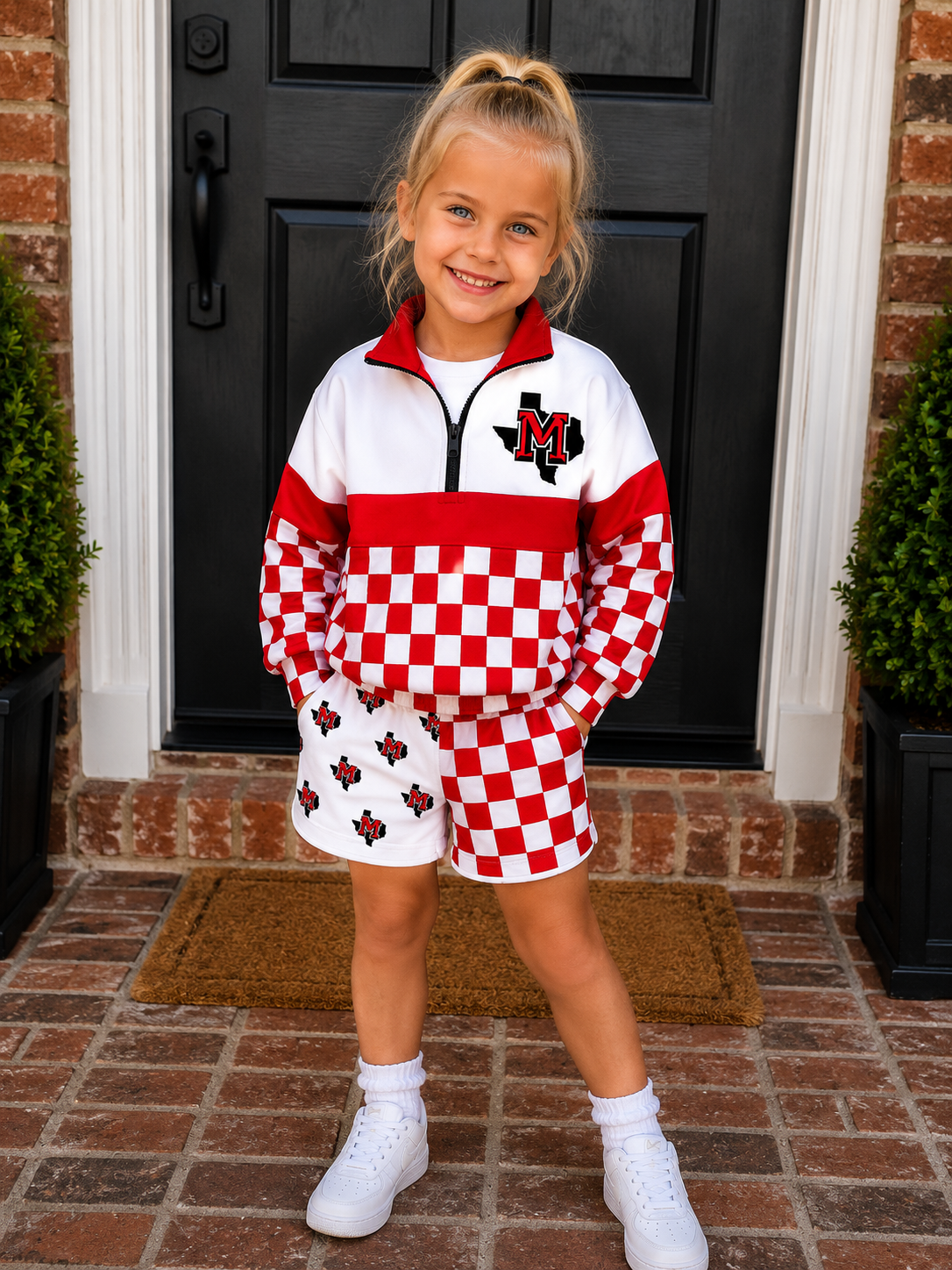 PREORDER | Muenster Checkered Split Shorts **ETA 4-6weeks