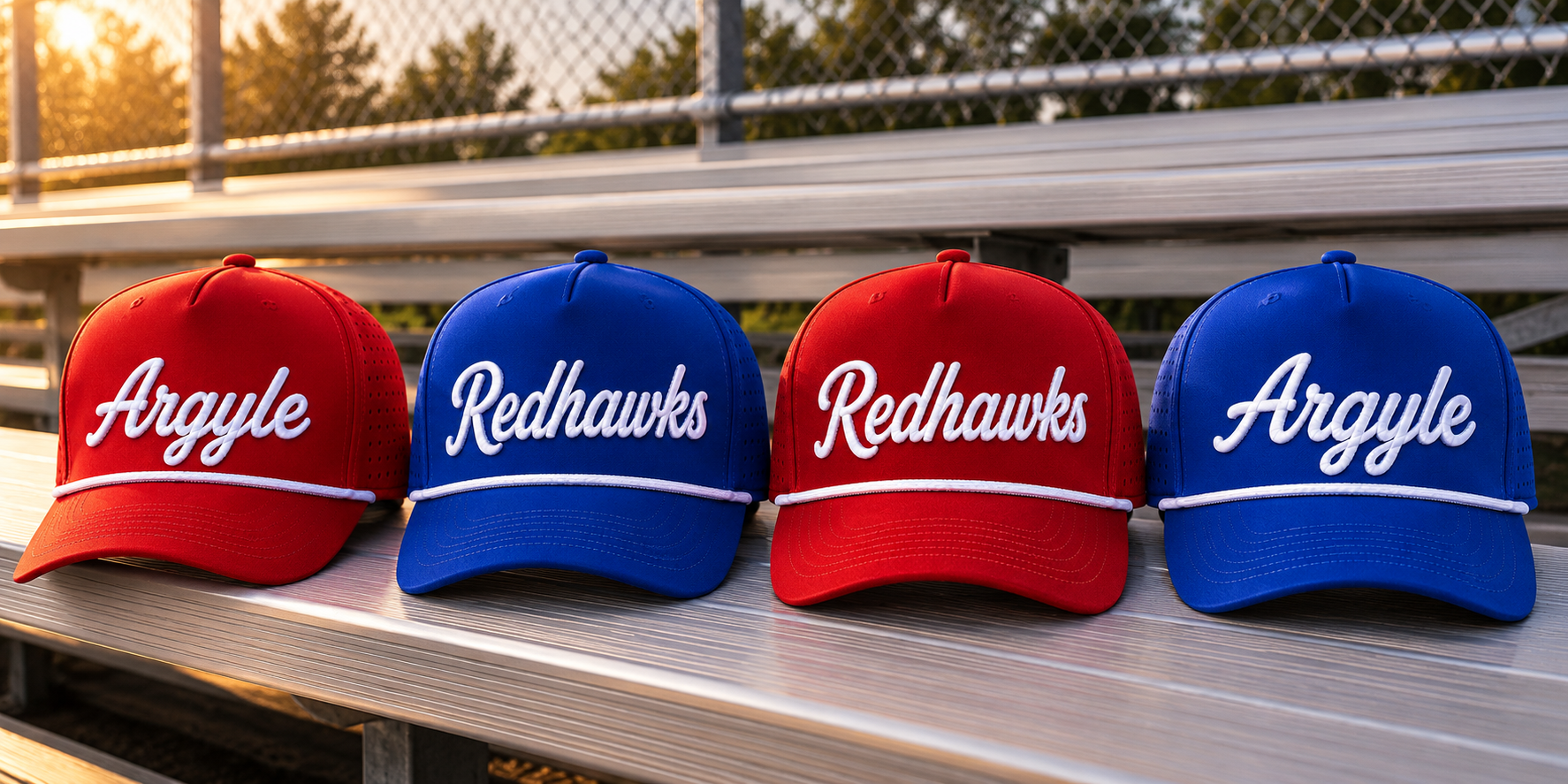 PREORDER | Redhawks Embroidered Performance Rope Hats **ETA 3-4 weeks