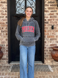 Acid Wash Ponder Mascot Hoodie