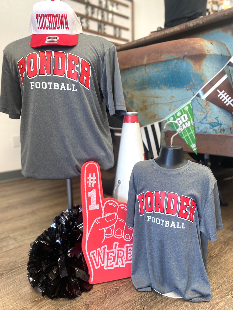 Ponder Football Dri Fit Tee