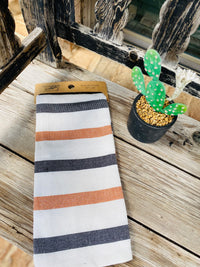 Halloween Stripe Kitchen Towel