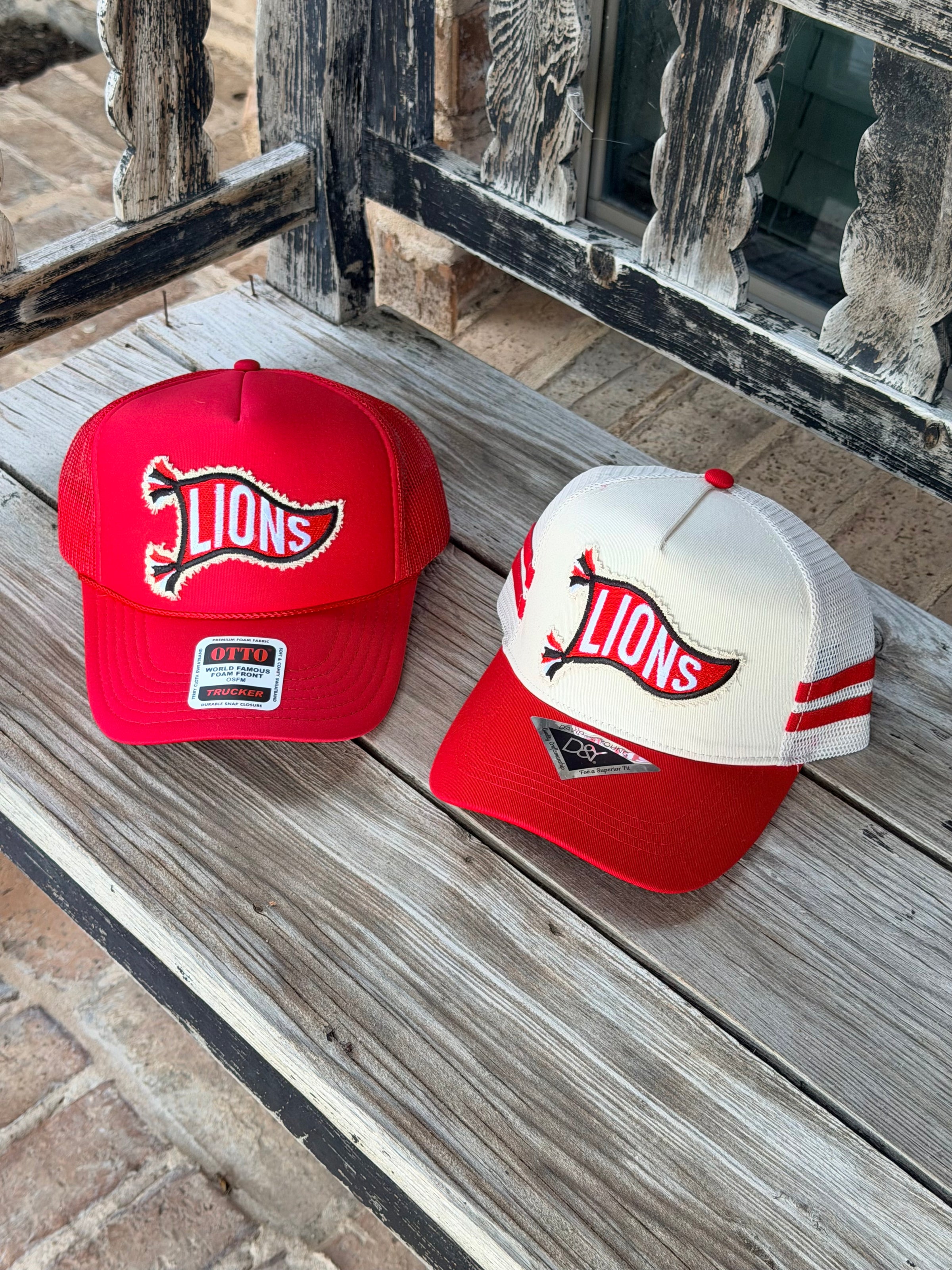 Lions Pennant Flag Patch Hat