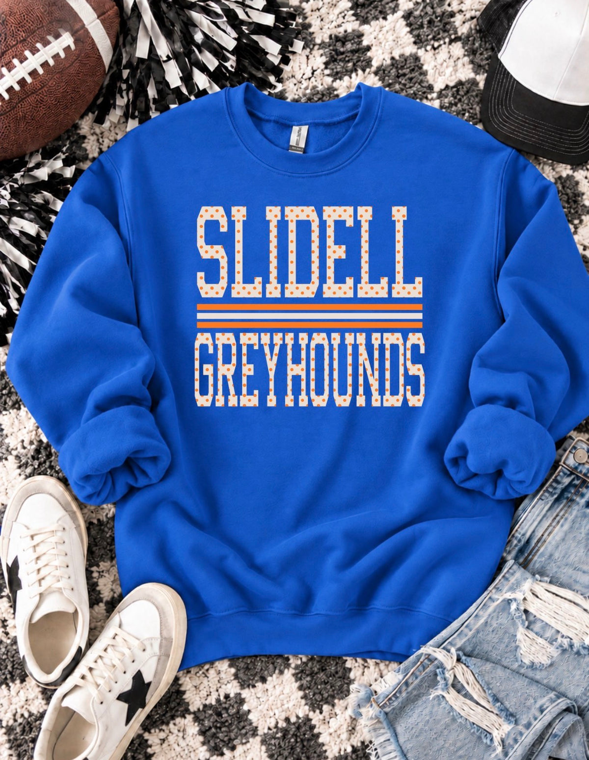 PREORDER | Slidell Greyhounds Polka Line Sweatshirt