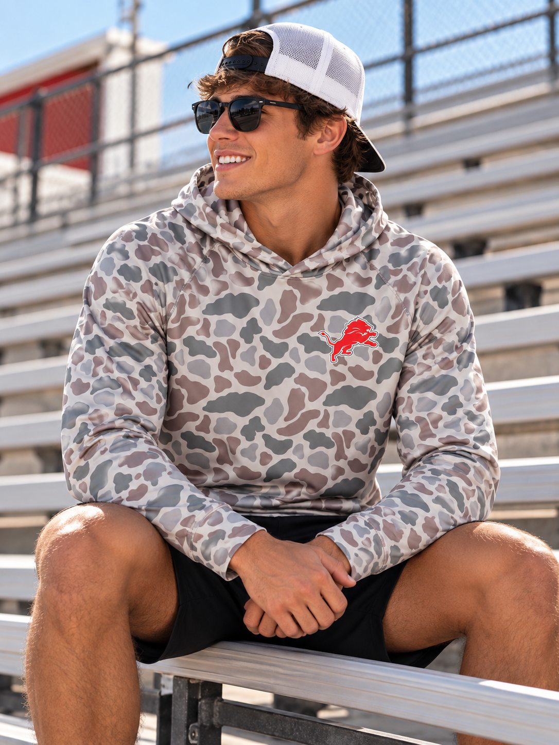 PREORDER | Pocket Lion Deer Camo Performance Hoodie