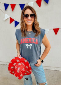 America Bow Muscle Tank