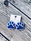 Acrylic Glitter Paw Earrings
