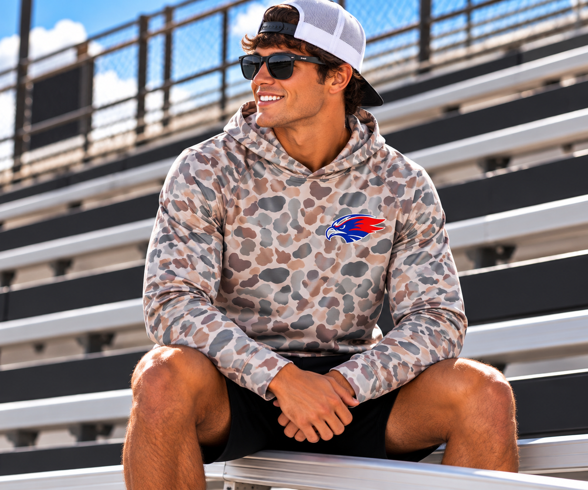 PREORDER | Pocket Redhawks Deer Camo Performance Hoodie