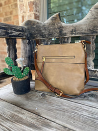Elina Zipper Front Crossbody Bag