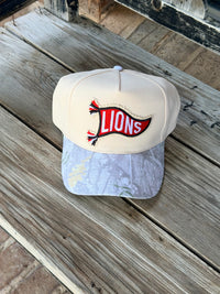 Lions Pennant Flag Patch Hat