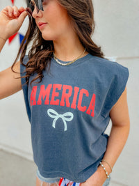 America Bow Muscle Tank