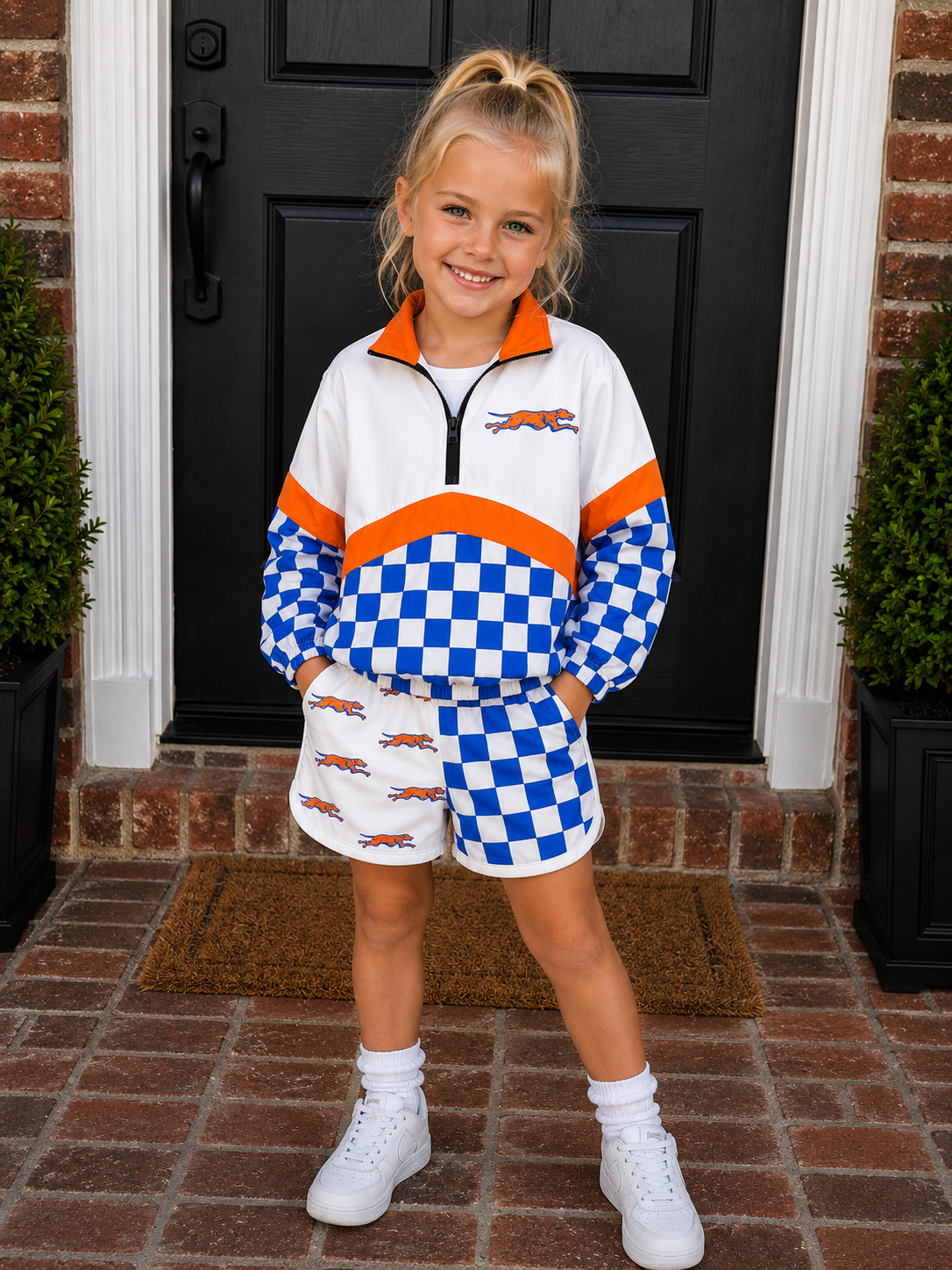 PREORDER | Slidell Checkered Split Shorts **ETA 4-6weeks