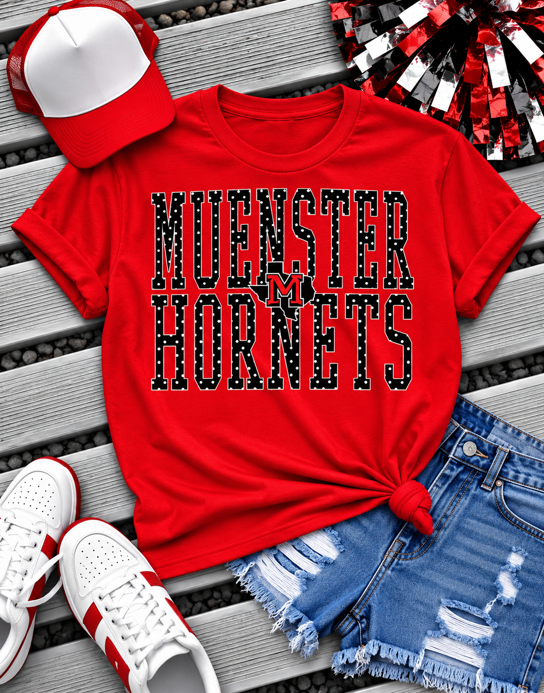 PREORDER | Polka Muenster Hornets Mascot Tee