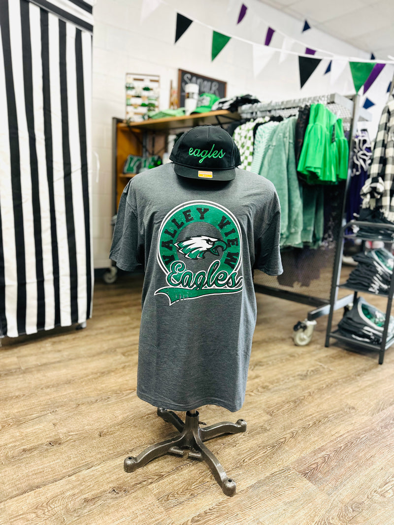 Valley View Eagles Circle Throwback Tee