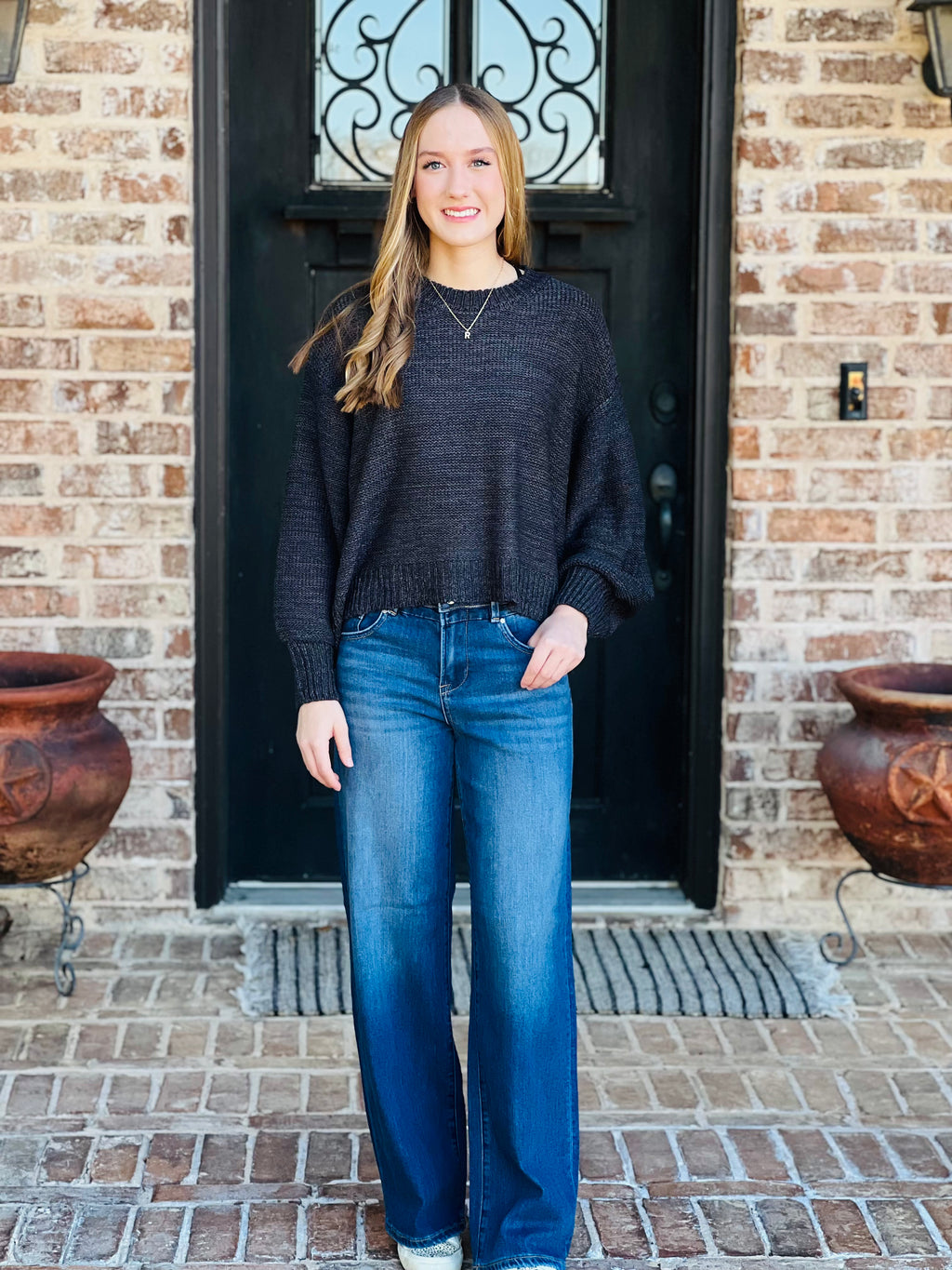 Junior Fit Ripped Dark Indigo High-Rise Flare Jean Frayed Hem – Rivers ...