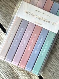 Neutral Inspirational Highlighter Set