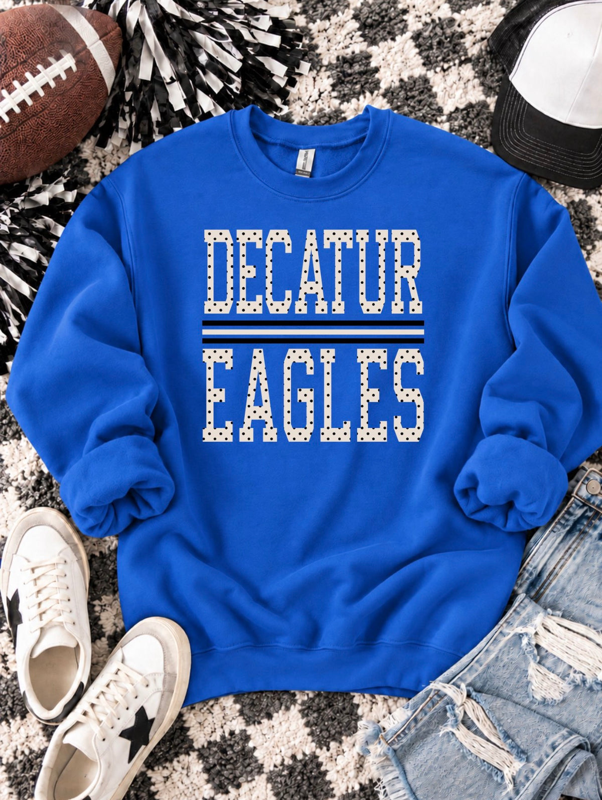 PREORDER | Decatur Eagles Polka Line Sweatshirt