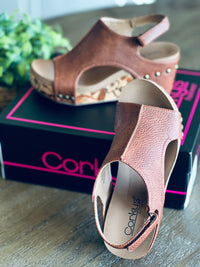 Corky’s Cognac Tumbled Carley Wedges