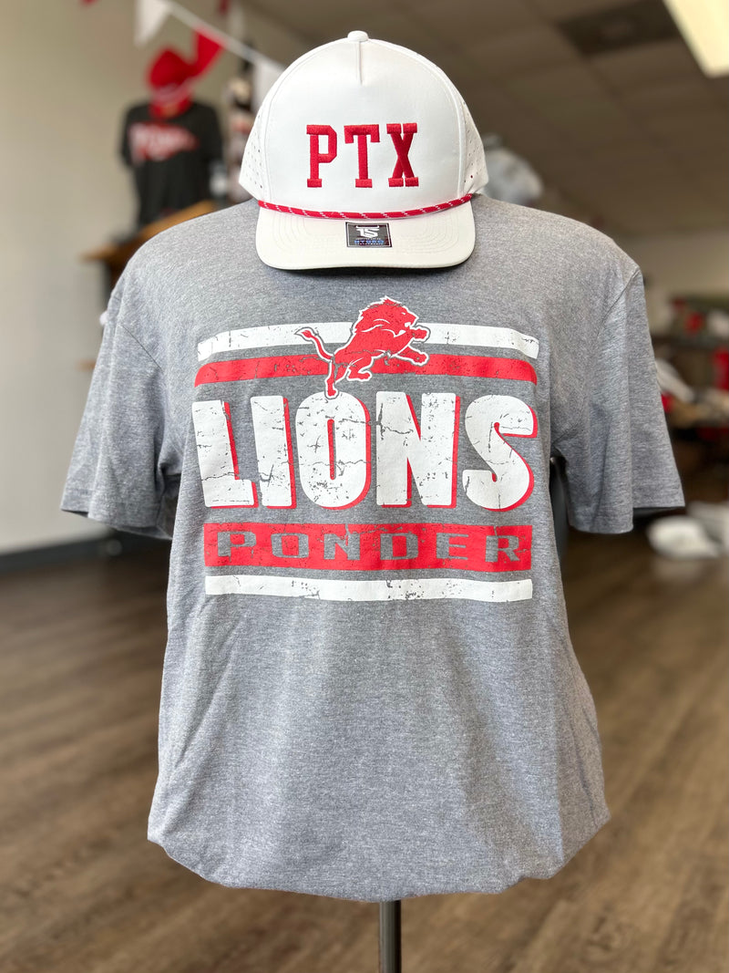 Cracked Vintage Ponder Lions Tee