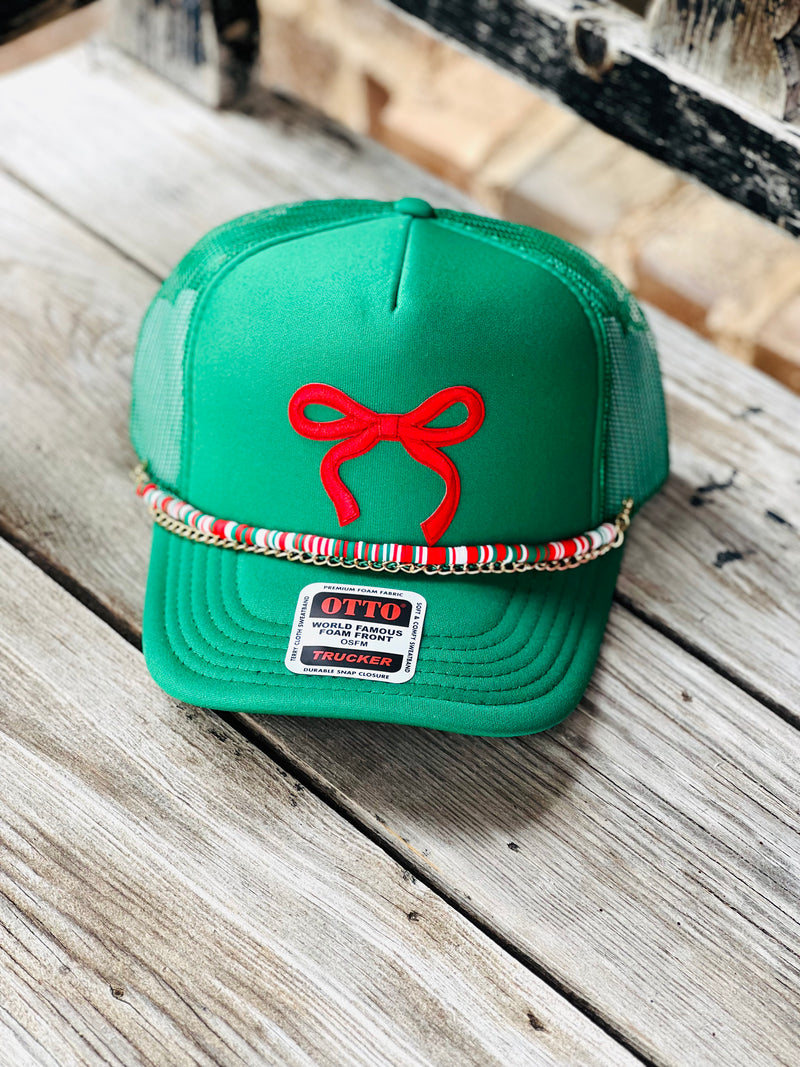 Christmas Bow Foam Hat w/Chains