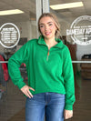 Green Miley Quarter Zip Pullover