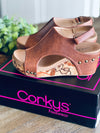 Corky’s Cognac Tumbled Carley Wedges