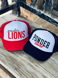 Ponder Lions Mixed Font Foam Hats
