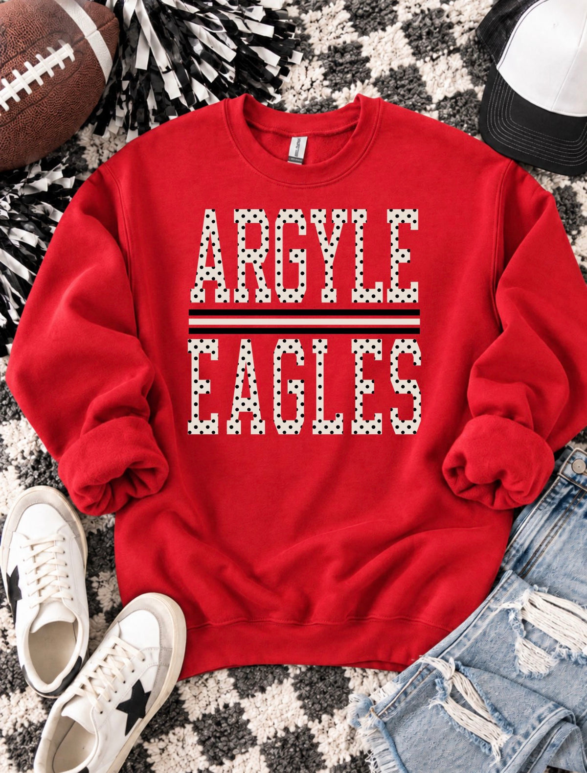 PREORDER | Argyle Eagles Polka Line Sweatshirt