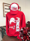 Red Ponder Lions Star Mascot Sweatshirt