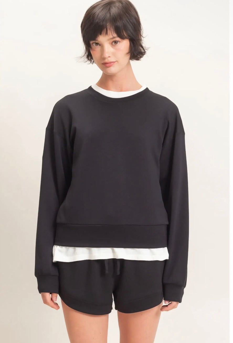 Black Butter Crew Sweatshirt