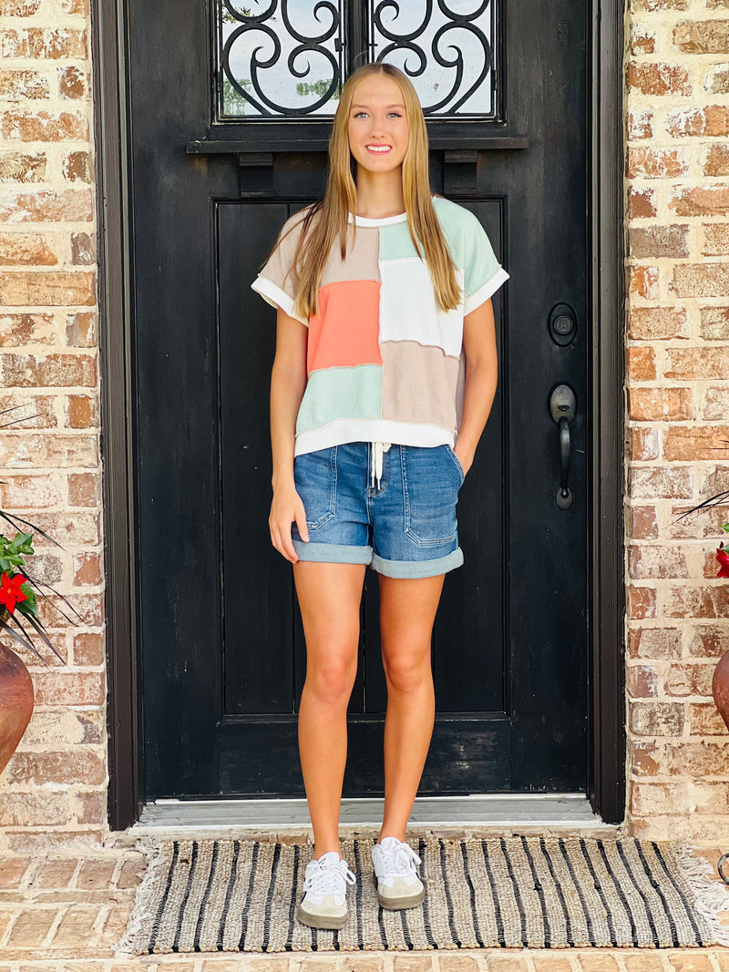 Ellas Color Block Top
