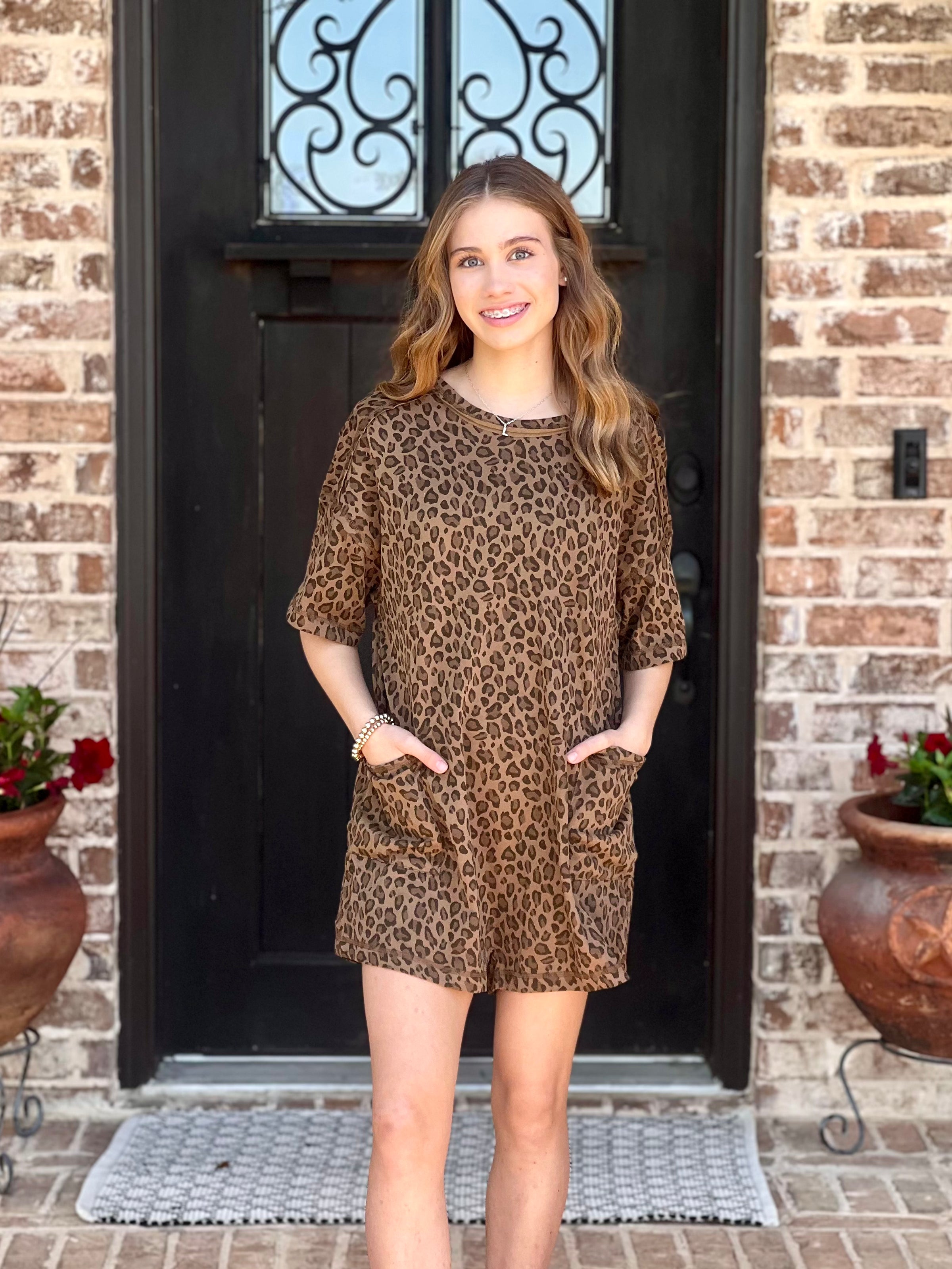 Wild Thing Leopard Romper