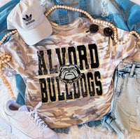 Alvord Bulldogs Camo Tee