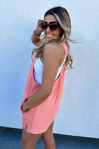 Coral Beach Please Romper