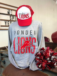 Ponder Lions Vintage Mascot Sweatshirt