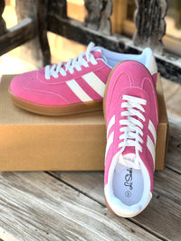 Fuschia & White Forever Fashion Tennies