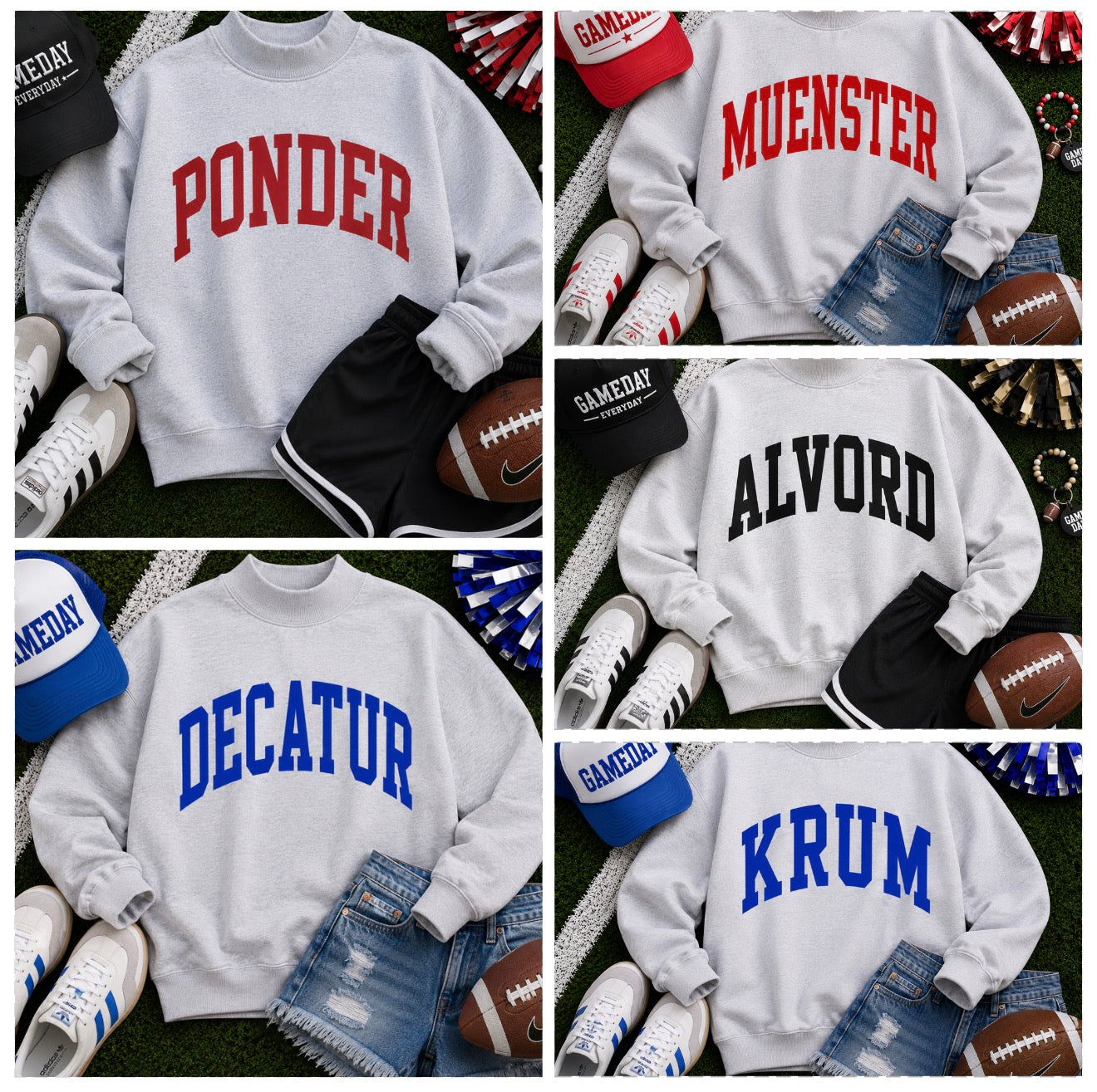 Custom Town Mock Neck Sweatshirt