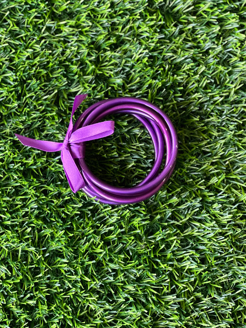 Purple Gel Bracelet Set